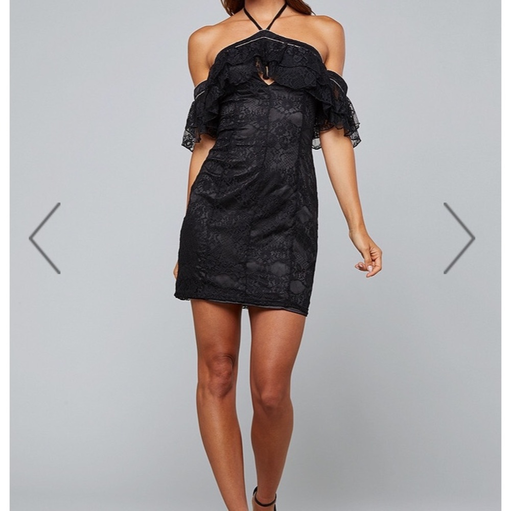 New Bebe Embellished Halter dress XL